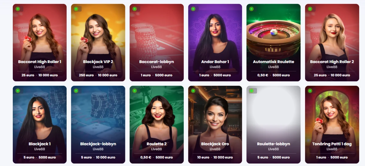 winnerz casino bordsspel