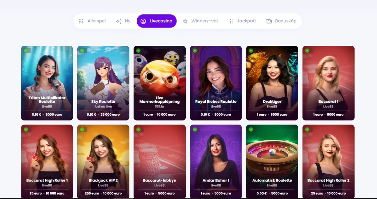 winnerz casino live