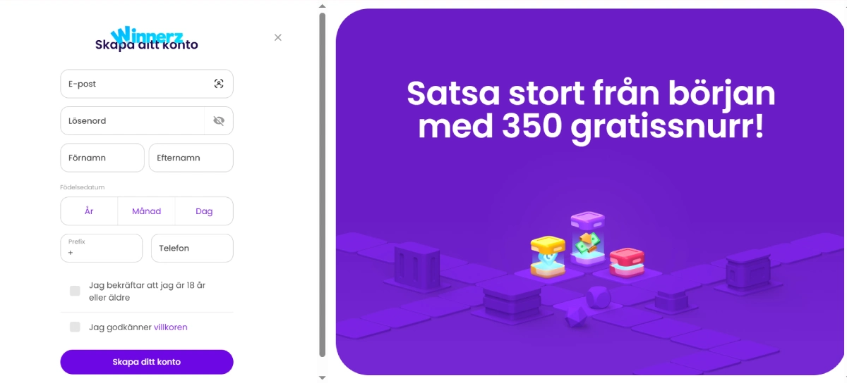 winnerz casino registrering